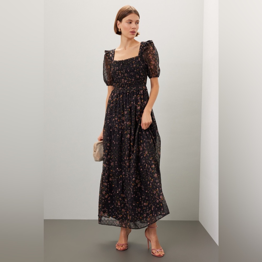 Slate & Willow Black Floral Maxi Dress